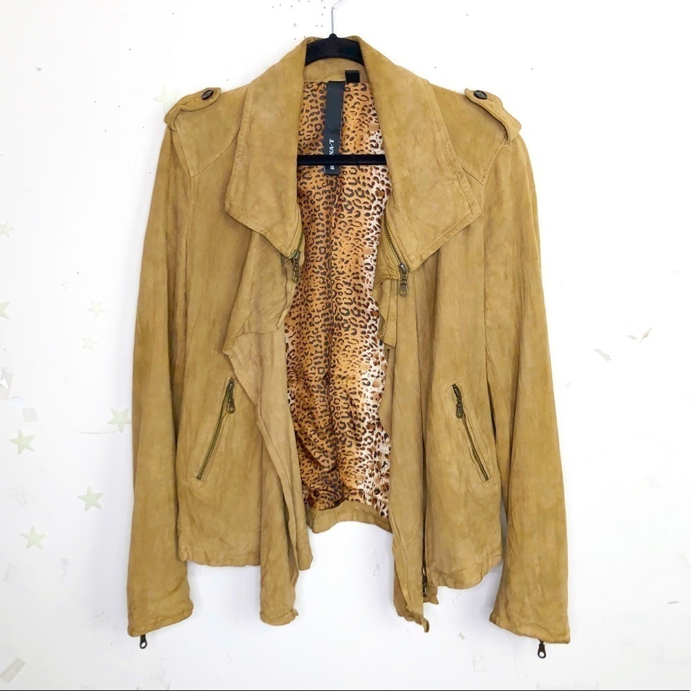 𝅺Kenna -T tan suede jacket